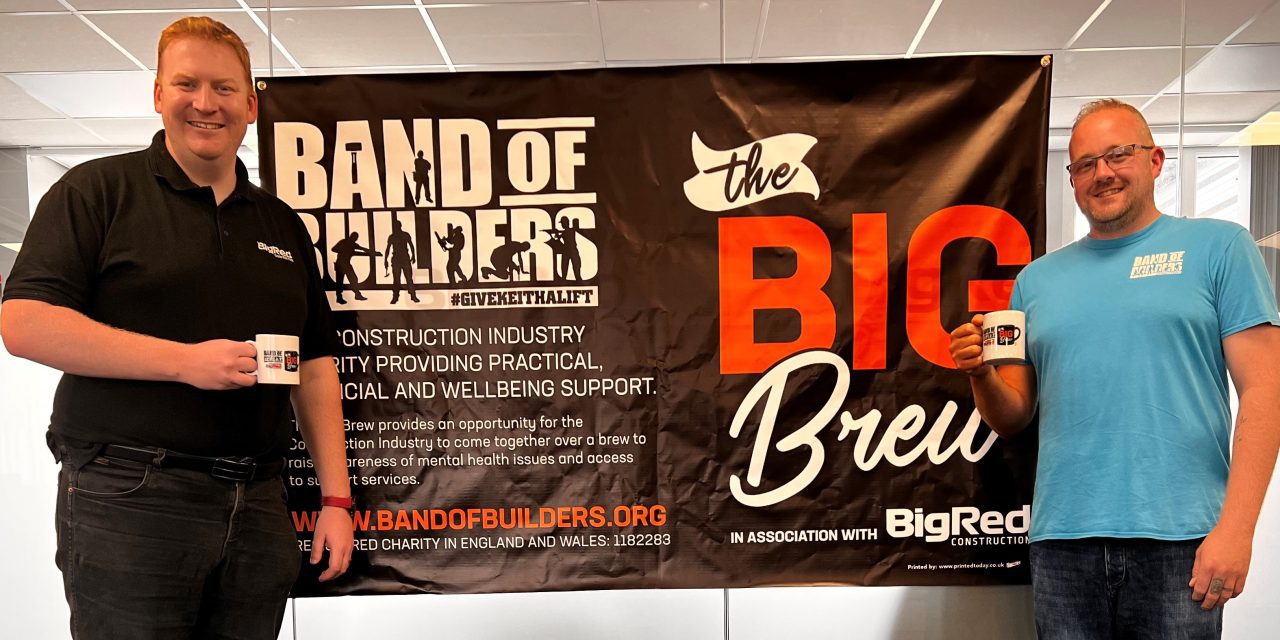 Big Red Industries supports Big Brew campaign to tackle mental health issues in the building trade