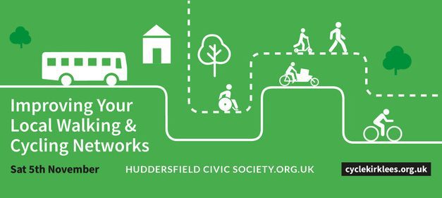 A conference to promote cycling and walking routes is to be held in Huddersfield