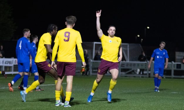 Niall Heaton’s second half header extends Emley AFC’s unbeaten run to 15 matches in all competitions