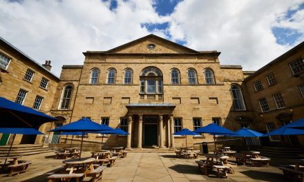 Huddersfield Literature Festival brings a tipi to the courtyard at the Lawrence Batley Theatre