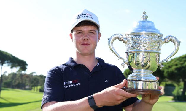 Young golfer Dylan Shaw-Radford ends the year in style with victory in the Justin Rose Telegraph Junior Golf Championship