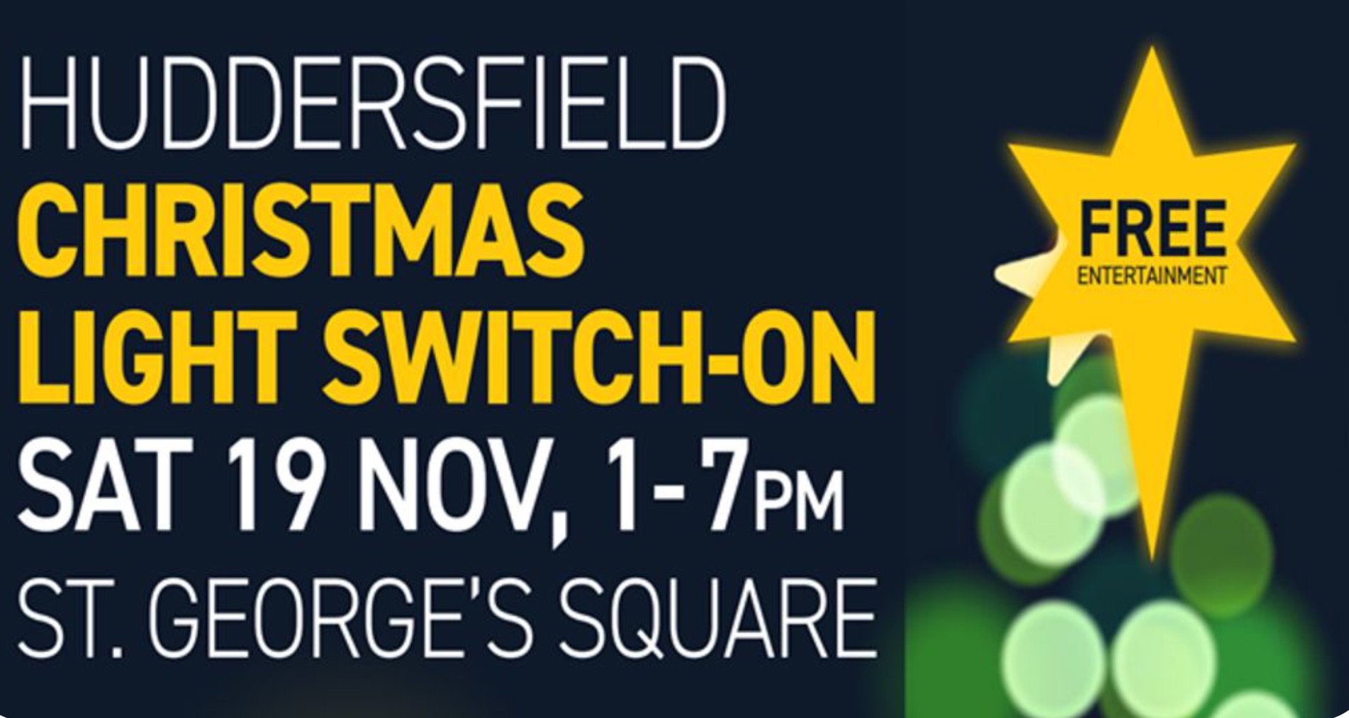 Huddersfield's Christmas lights switch-on 2022 - all the timings and a ...