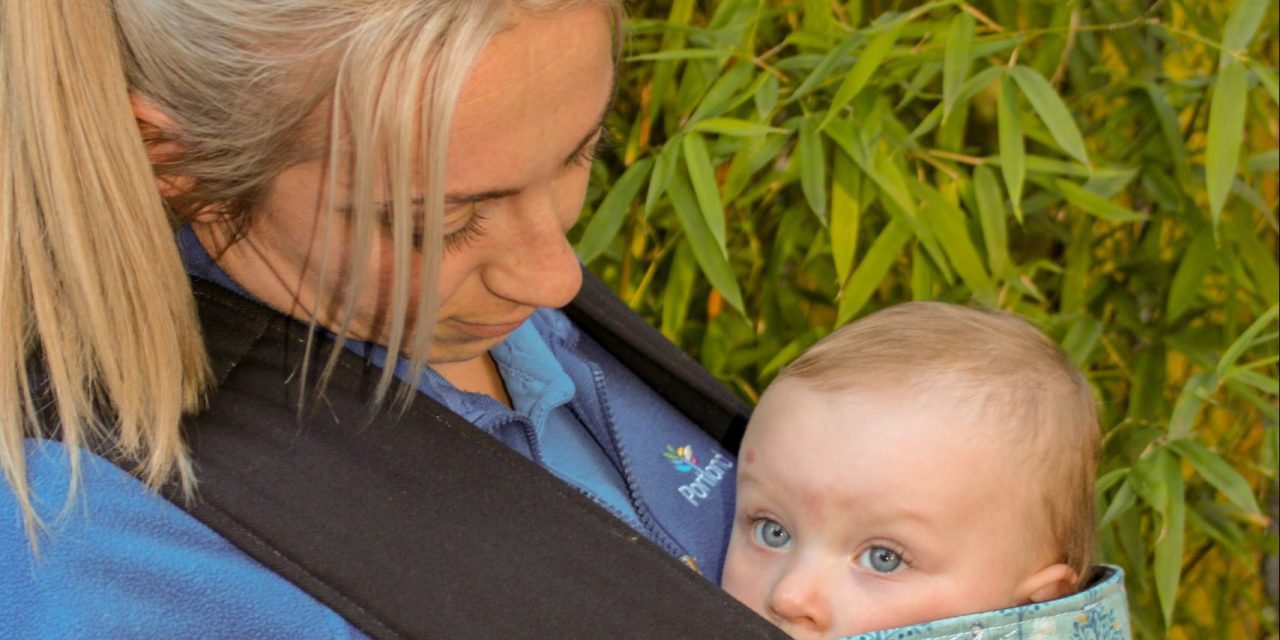 Portland Nurseries Group adopts use of baby slings to help babies settle in