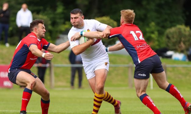 Callum Thompson scored a brace of tries as Huddersfield RUFC secured biggest win of the season 