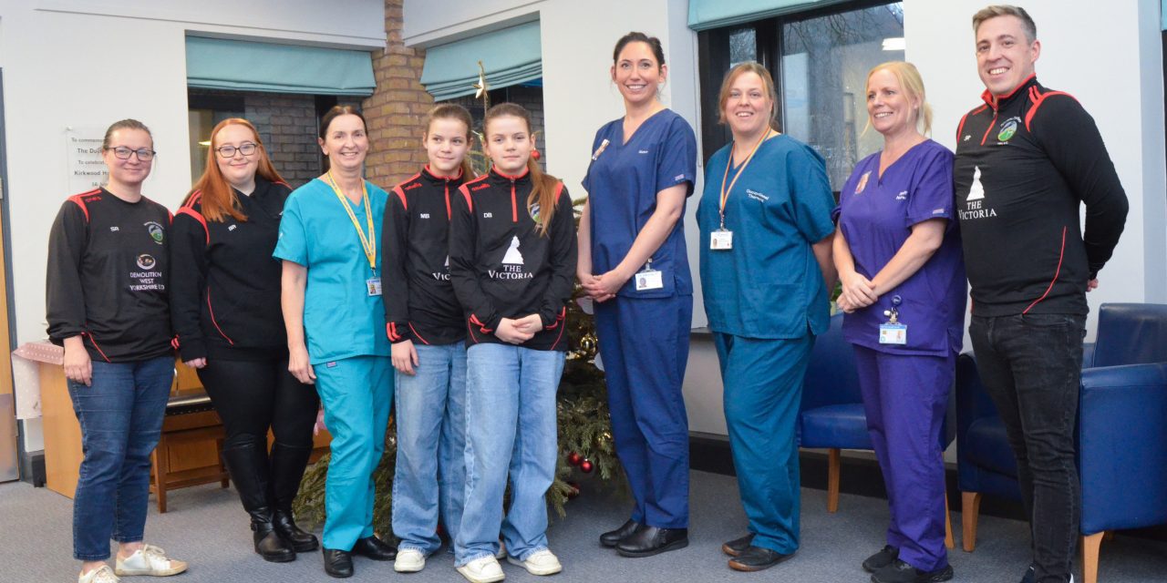 Newsome Panthers help bring smiles to patients, families and staff at The Kirkwood