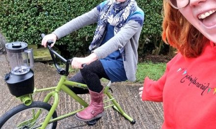 How fairandfunky get on their bike to teach sustainability – and make smoothies at the same time