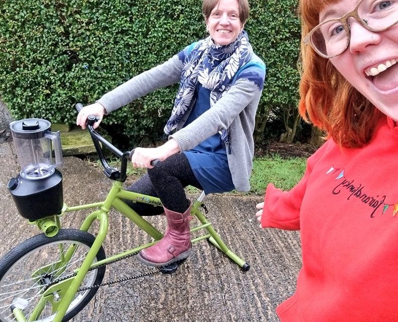 How fairandfunky get on their bike to teach sustainability – and make smoothies at the same time