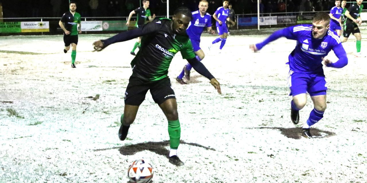 Winter wonderland for Golcar United as they beat the blizzard – and Penistone Church