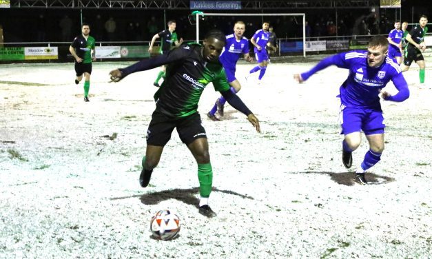 Winter wonderland for Golcar United as they beat the blizzard – and Penistone Church