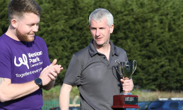 Paul Dudley wins Weston Park Trophy for a second successive year as competition raises over £1,100 for cancer charity