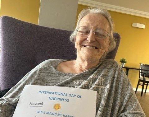 Smiles all round as care home residents celebrate International Day of Happiness