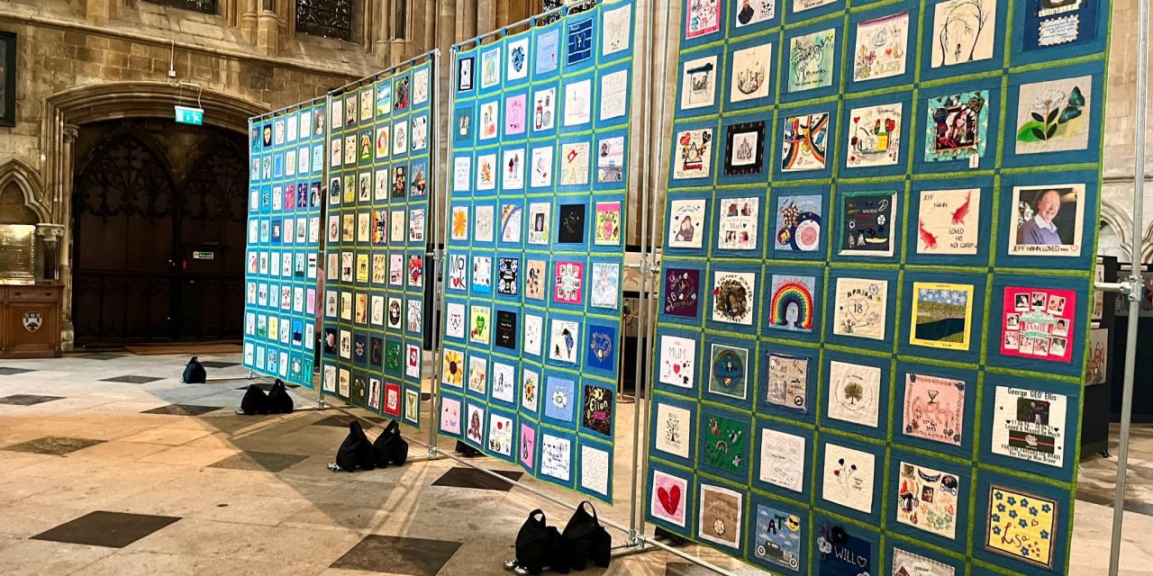 Poignant suicide memorial quilts made in memory of loved ones go on display across Kirklees