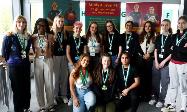 Gallery of images as students at Greenhead College celebrate sporting success in 2023