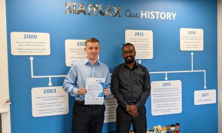 Recruitment specialists Stafflex and Kirklees College help young apprentice kickstart his career