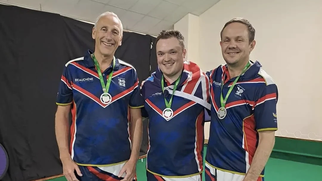Holmfirth-born journalist Oliver Thompson wins silver medal for his adopted Falklands Islands in the Island Games