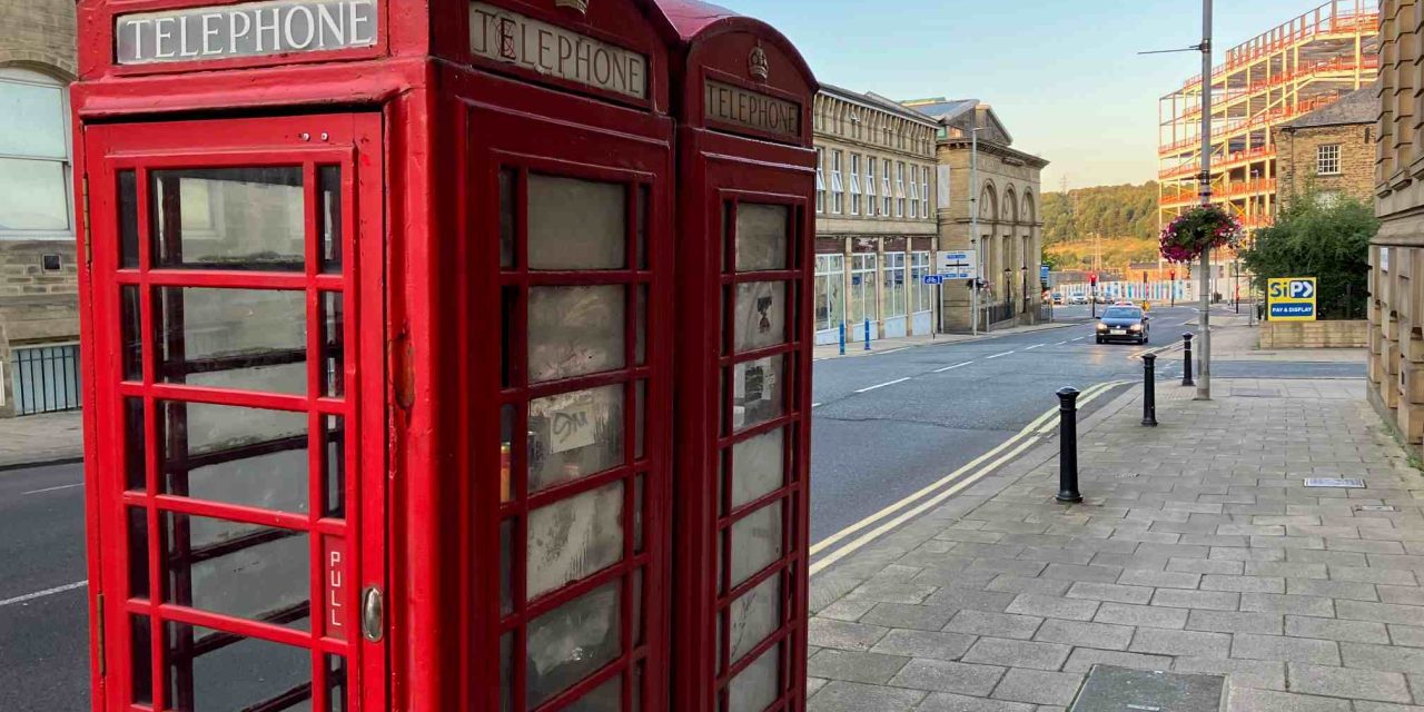 BT selling off landmark red phone boxes outside Huddersfield Post Office for £1