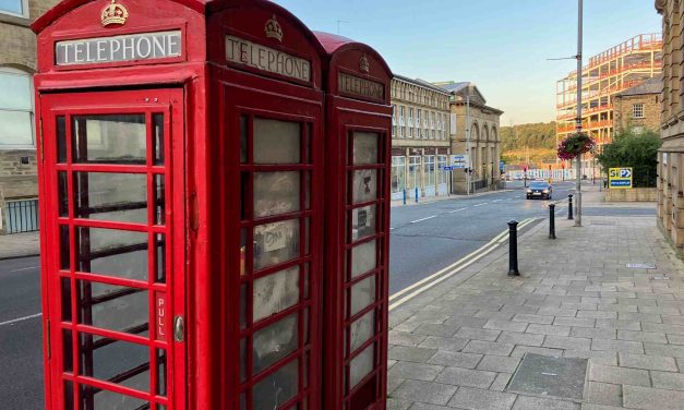 BT selling off landmark red phone boxes outside Huddersfield Post Office for £1