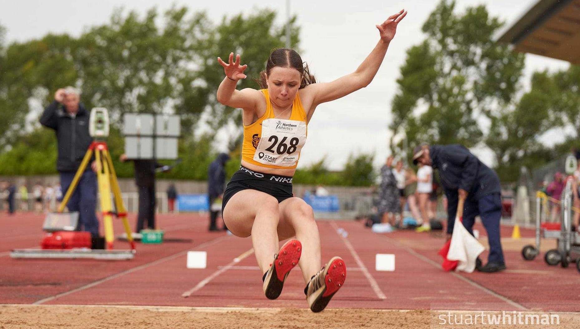 Triple jump joy for Holmfirth Harriers’ Chloe Law