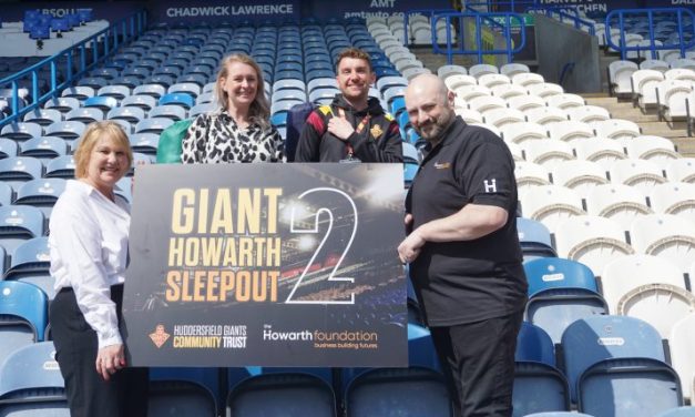 Huddersfield Giants and the Howarth Foundation team up again for the Giant Howarth Sleepout at the John Smith’s Stadium