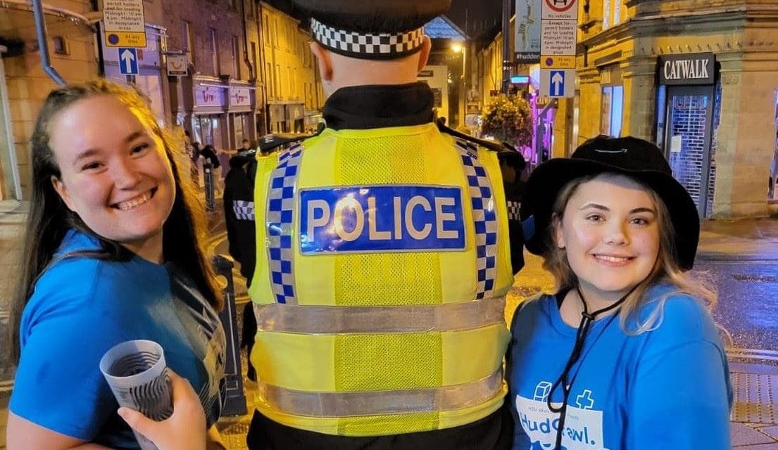 It’s Freshers’ Week at the University of Huddersfield and police help students make a safer start to life in town