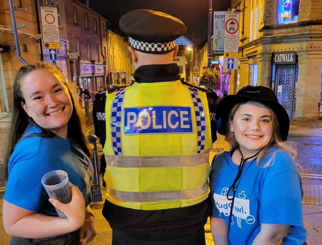 It's Freshers' Week at the University of Huddersfield and police help ...