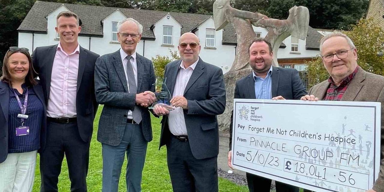 Pinnacle Group sign up as Platinum Partner with Forget Me Not Children’s Hospice after raising £18k at golf day