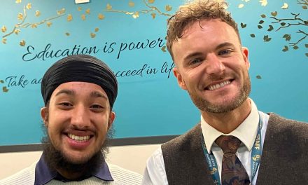 Eton scholar Gagan Singh returns to Newsome Academy to inspire other students to be the best they can be