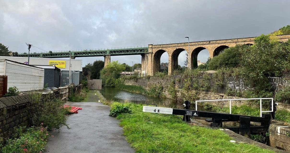 Part of Huddersfield Narrow Canal towpath is shut and it’s not known when it will reopen