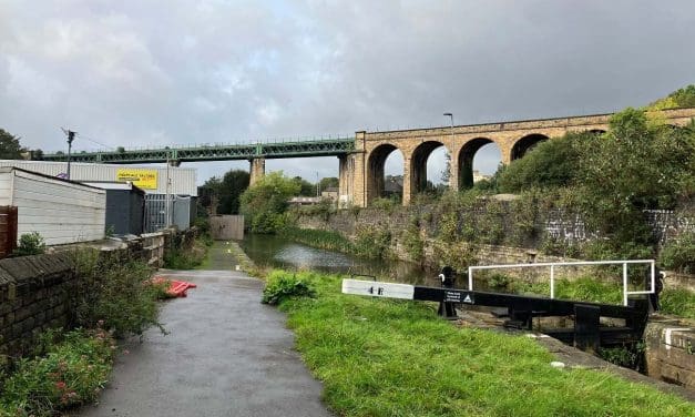 Part of Huddersfield Narrow Canal towpath is shut and it’s not known when it will reopen