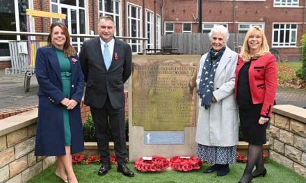 Family of dad who gave his life for his country unveil newly-refurbished war memorial at Syngenta