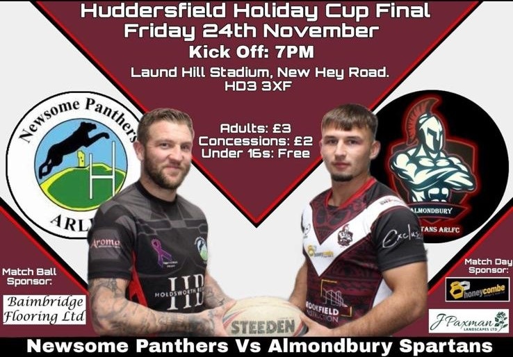 Newsome Panthers and Almondbury Spartans go head-to-head in the Holliday Cup Final with local pride at stake