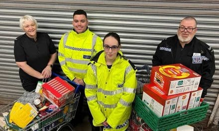 Police cadets raise £850 for The Welcome Centre and Bramwell’s CIC food banks with supermarket bag packs