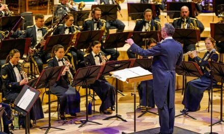 Military band teams up with Lindley Junior School Choir and Gledholt Male Voice Choir for Huddersfield Town Hall concert