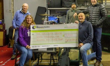 Rock band Razorbach and their fantastic fans provide boost for The Welcome Centre food bank