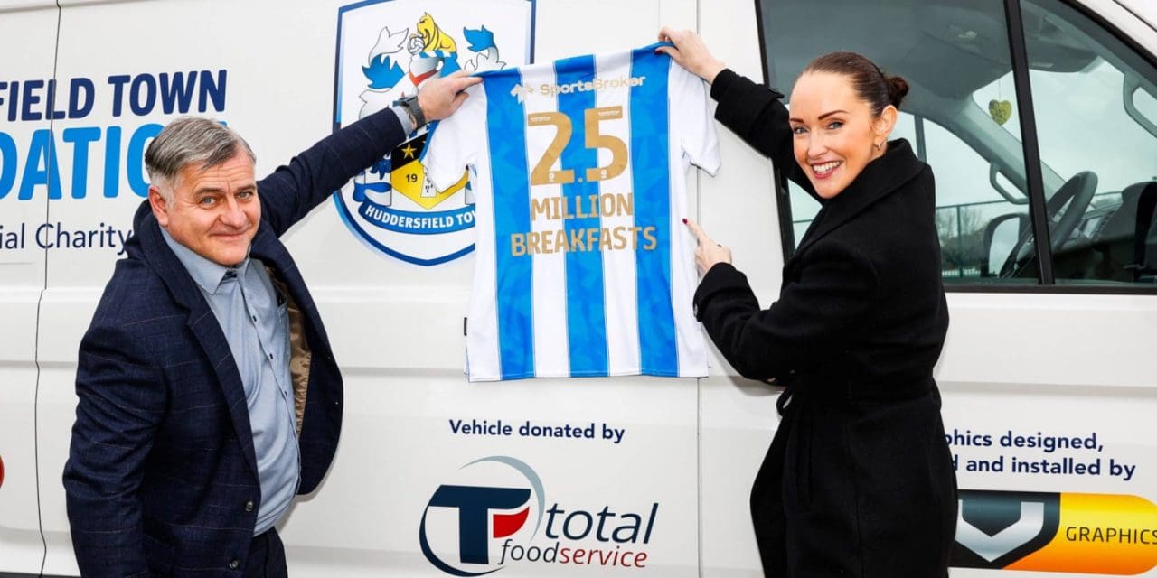 Total Foodservice donates van to deliver for Huddersfield Town Foundation’s school breakfast clubs