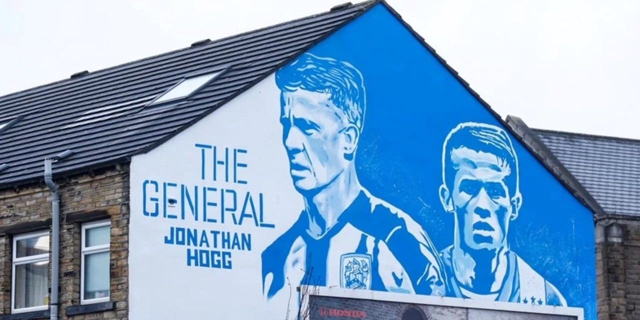 Huddersfield Town celebrate Jonathan Hogg’s 10 years at the club with giant new mural