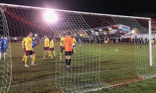 Ruben Jerome on target again as come-from-behind point puts Emley AFC top of the table