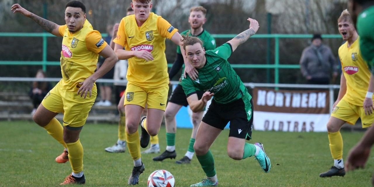 Crosby stole the show as Golcar United slipped to a narrow defeat in first home game in almost two months