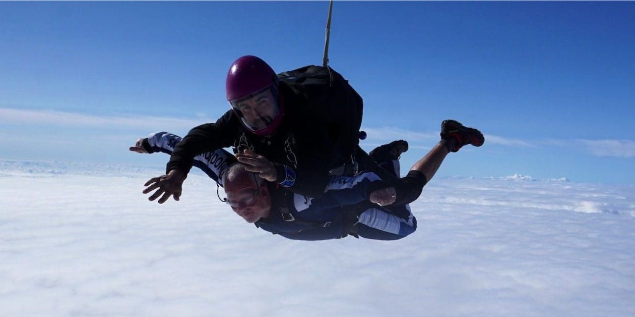 Dad-of-three takes a giant leap for men-kind with Skydive for Andy’s Man Club