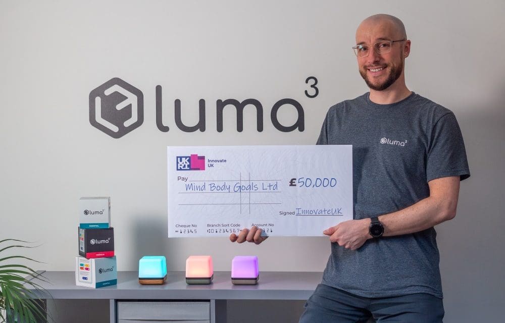 Mind Body Goals founder Michael Crinnion secures £50k investment to develop Luma³ Go cube