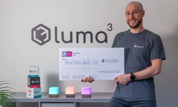 Mind Body Goals founder Michael Crinnion secures £50k investment to develop Luma³ Go cube