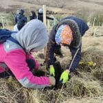 Asylum seekers and refugees living in Huddersfield helped plant trees on Marsden Moor