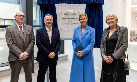 The Duchess of Edinburgh officially opens the Joseph Priestley Building at the University of Huddersfield