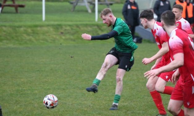 George Doyle scored a goal but missed a penalty as Golcar United’s nine-match unbeaten run came to an end