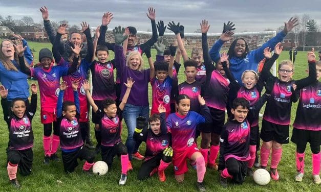 Fartown football team put Mayor of West Yorkshire Tracy Brabin in goal – and it was scary!