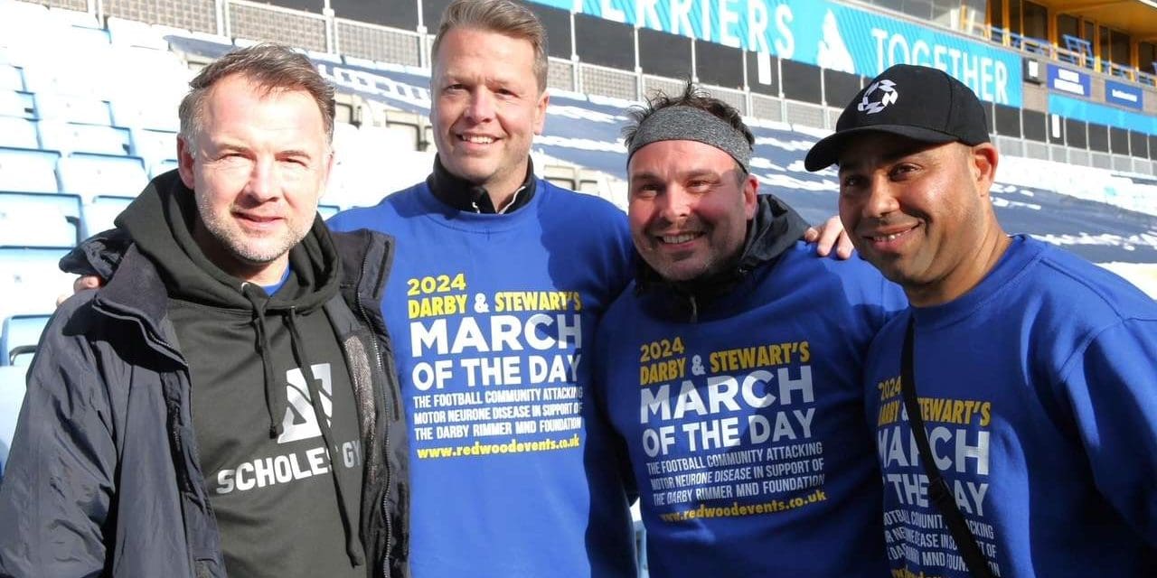 Marcus Stewart’s March of the Day MND walk has raised almost double its £100k target