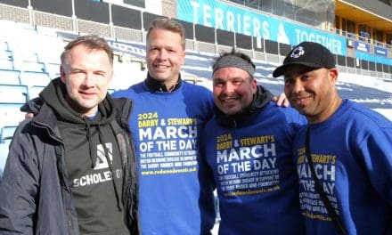 Marcus Stewart’s March of the Day MND walk has raised almost double its £100k target