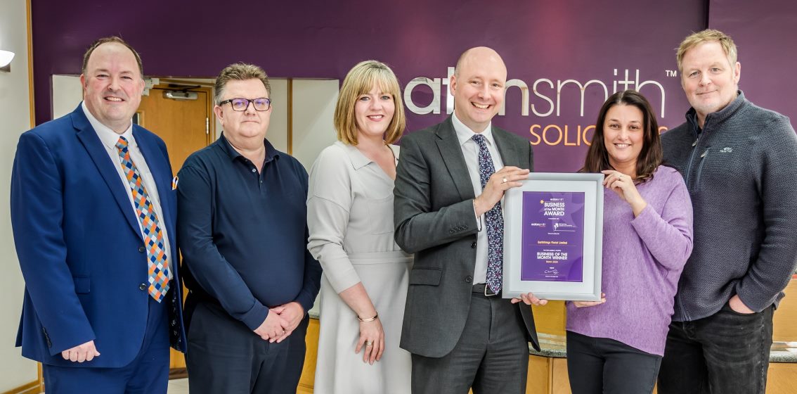 Fast growing florist EarthThings wins Eaton Smith Solicitors Business of the Month Award