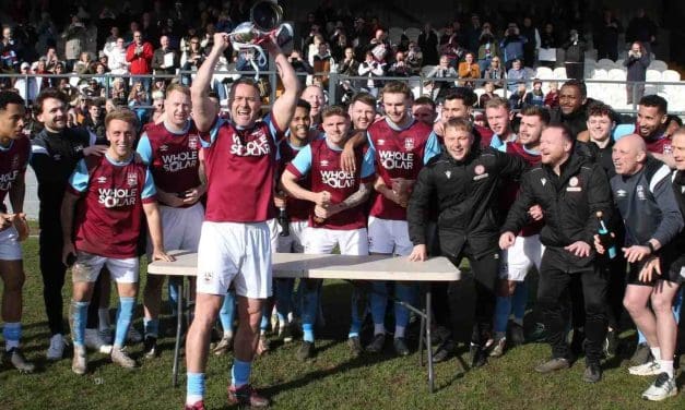 It’s all about the celebrations as champions Emley AFC lift the league title