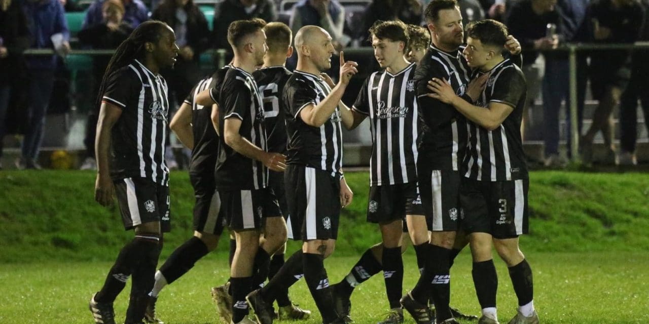 A brace from Tom Brook helped Marsden FC reach final of the Hancock Cup
